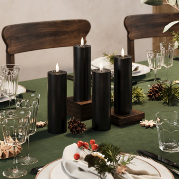 LED блокови светлини Ø 5 x 15 cm Черно - 4 бр