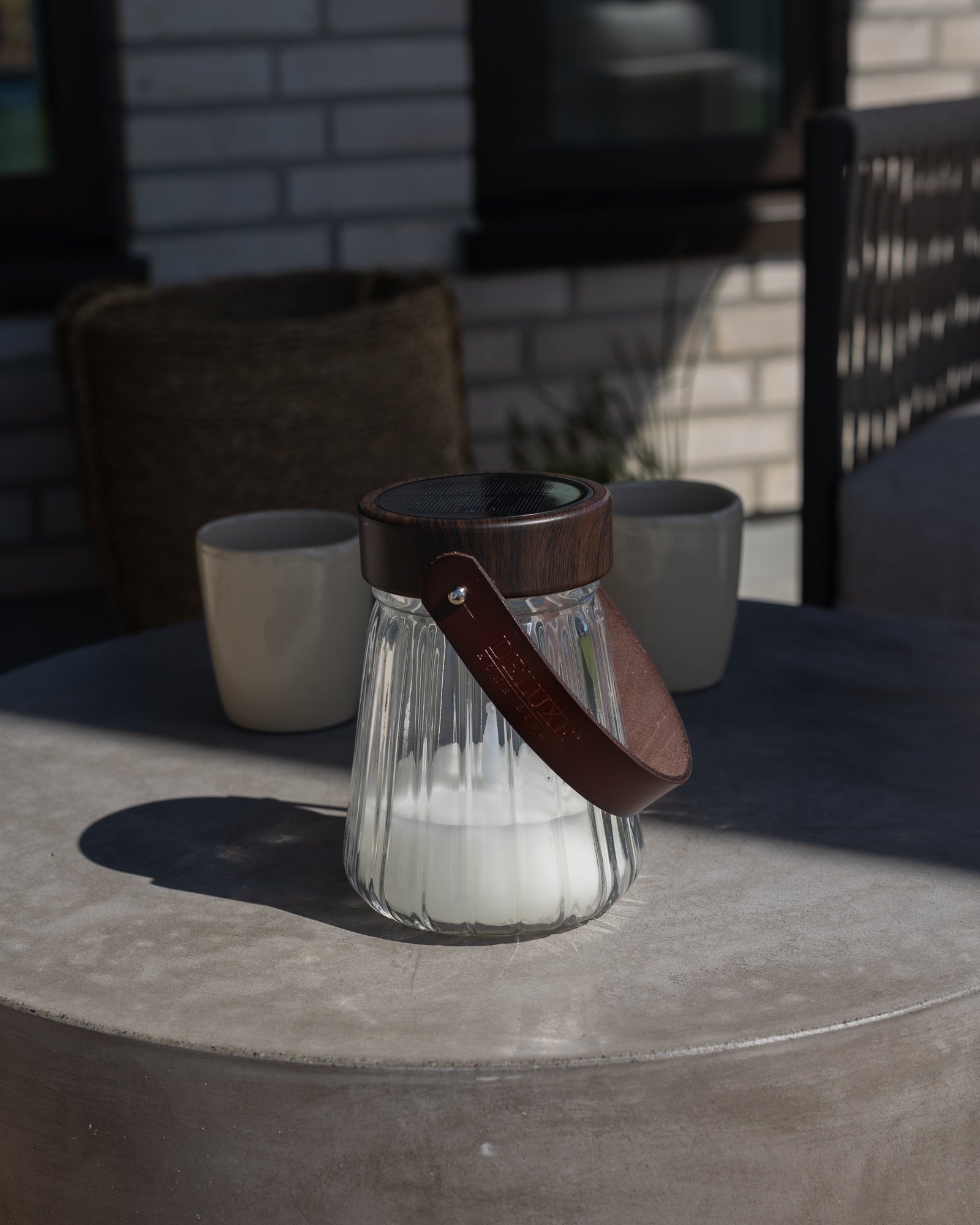 Deluxe Homeart LED стъклен фенер 17см LED фенери 5