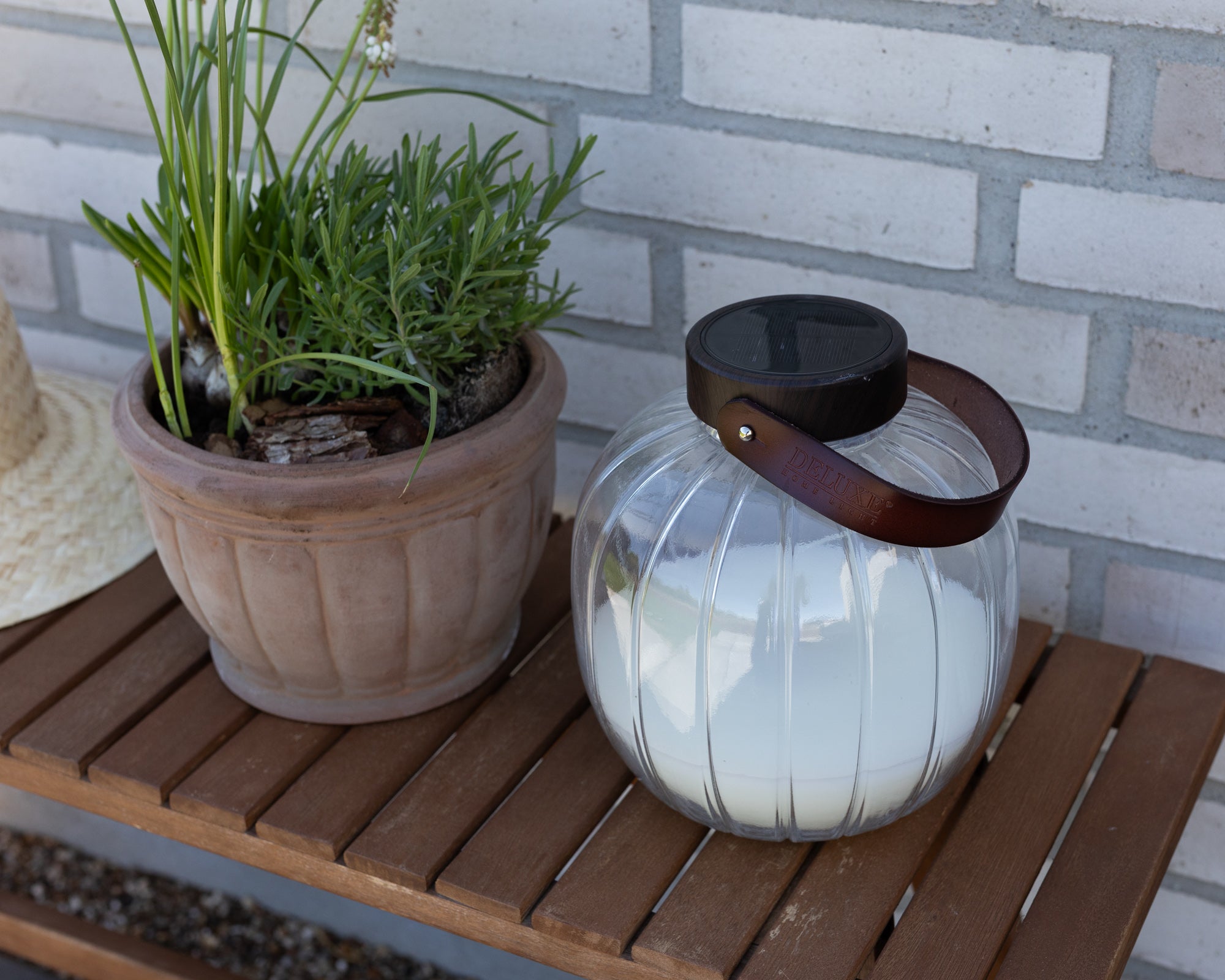 Deluxe Homeart LED стъклен фенер 20см LED фенери 4