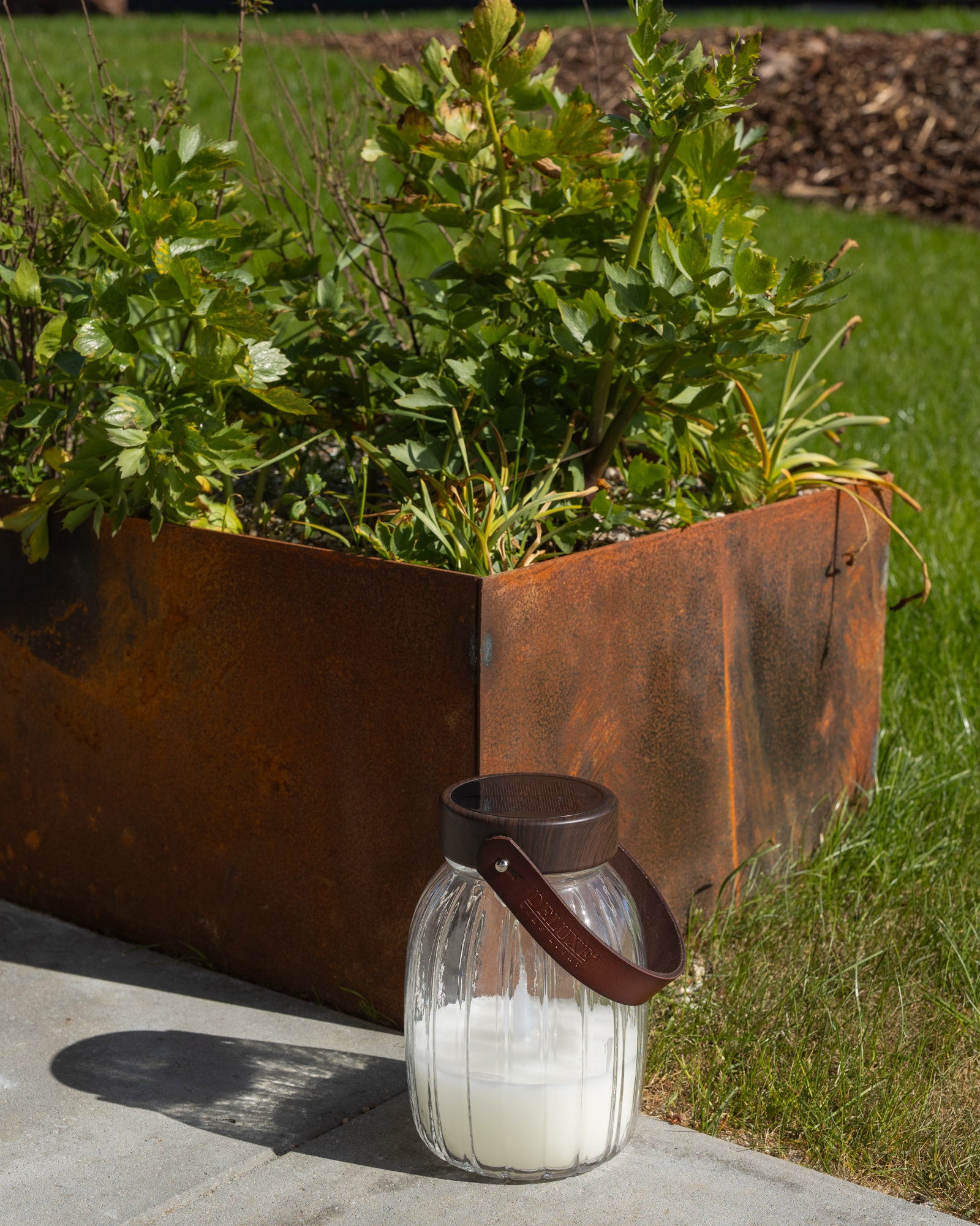 Deluxe Homeart LED стъклен фенер 17см LED фенери 3