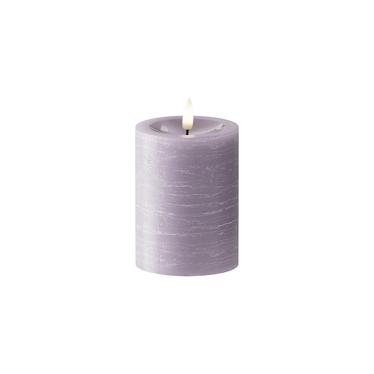 LEDs Vela pilar Ø 7,5 x 10 cm Lavanda