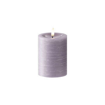LEDs Vela pilar Ø 7,5 x 10 cm Lavanda