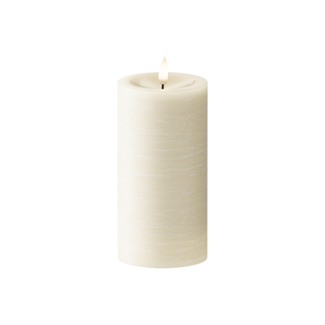 LEDs Vela pilar Ø 7,5 x 15 cm Creme