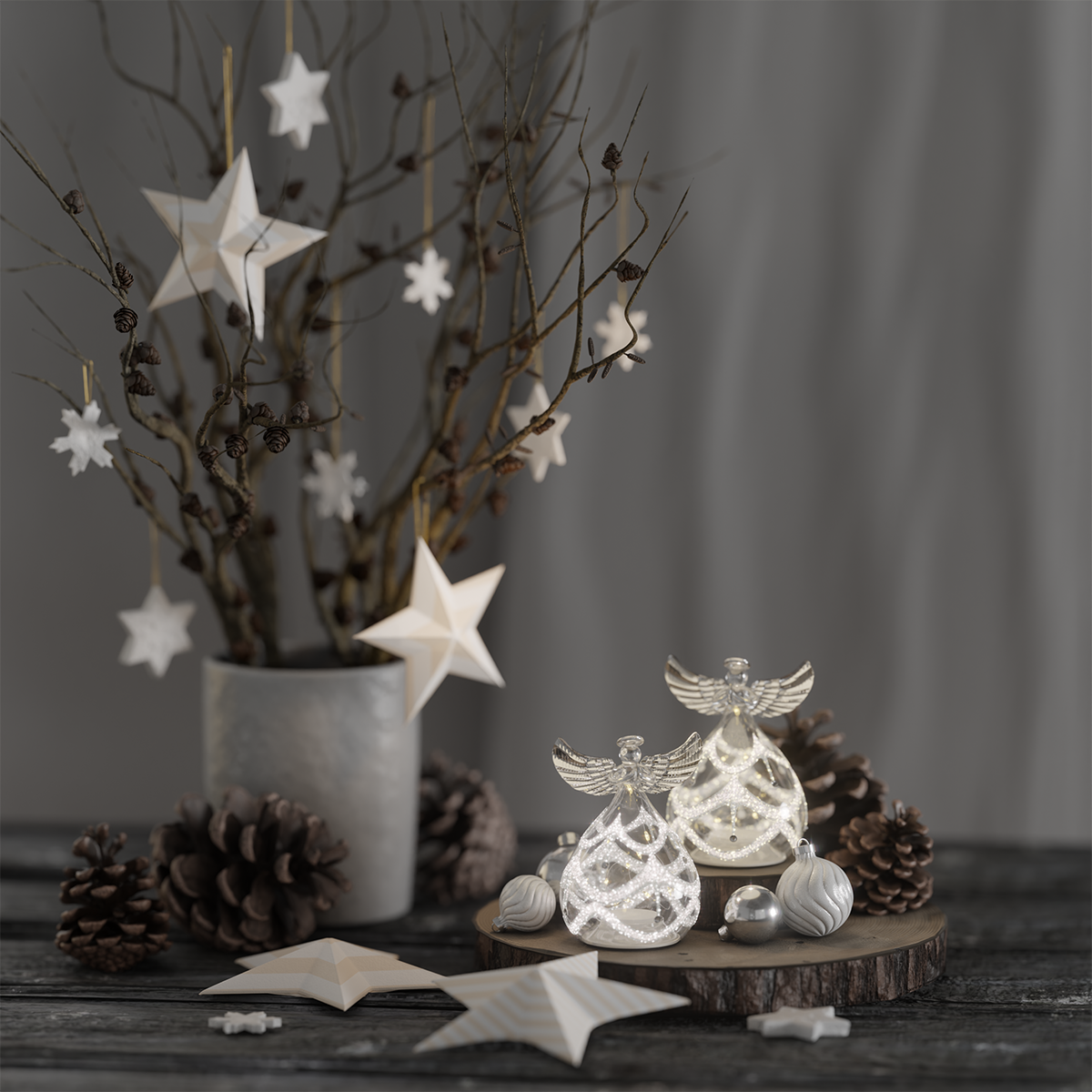 Deluxe Homeart Klaasinglid 2 tk 1