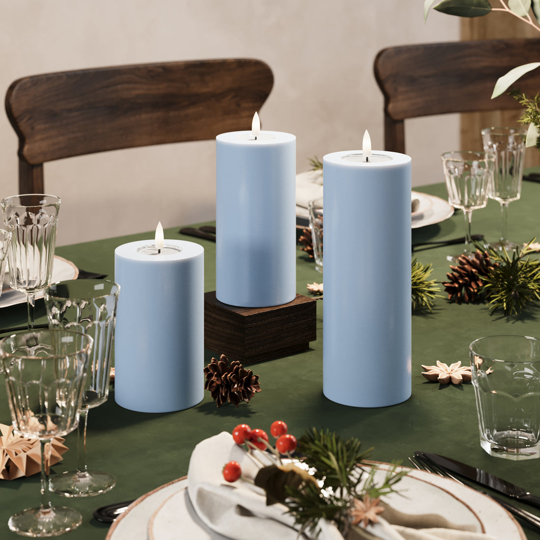 LED блок светлина Ø 7.5 x 12.5 + 15 + 20 Ледено синьо