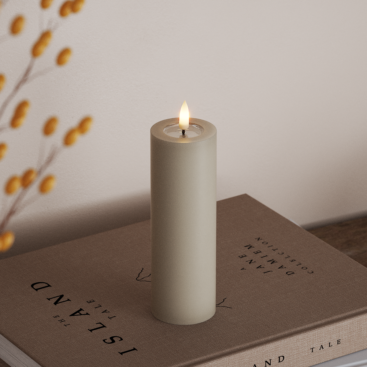 Deluxe Homeart LED блок лампа Ø 5 x 15 см Пясъчно LED блок светлина 3