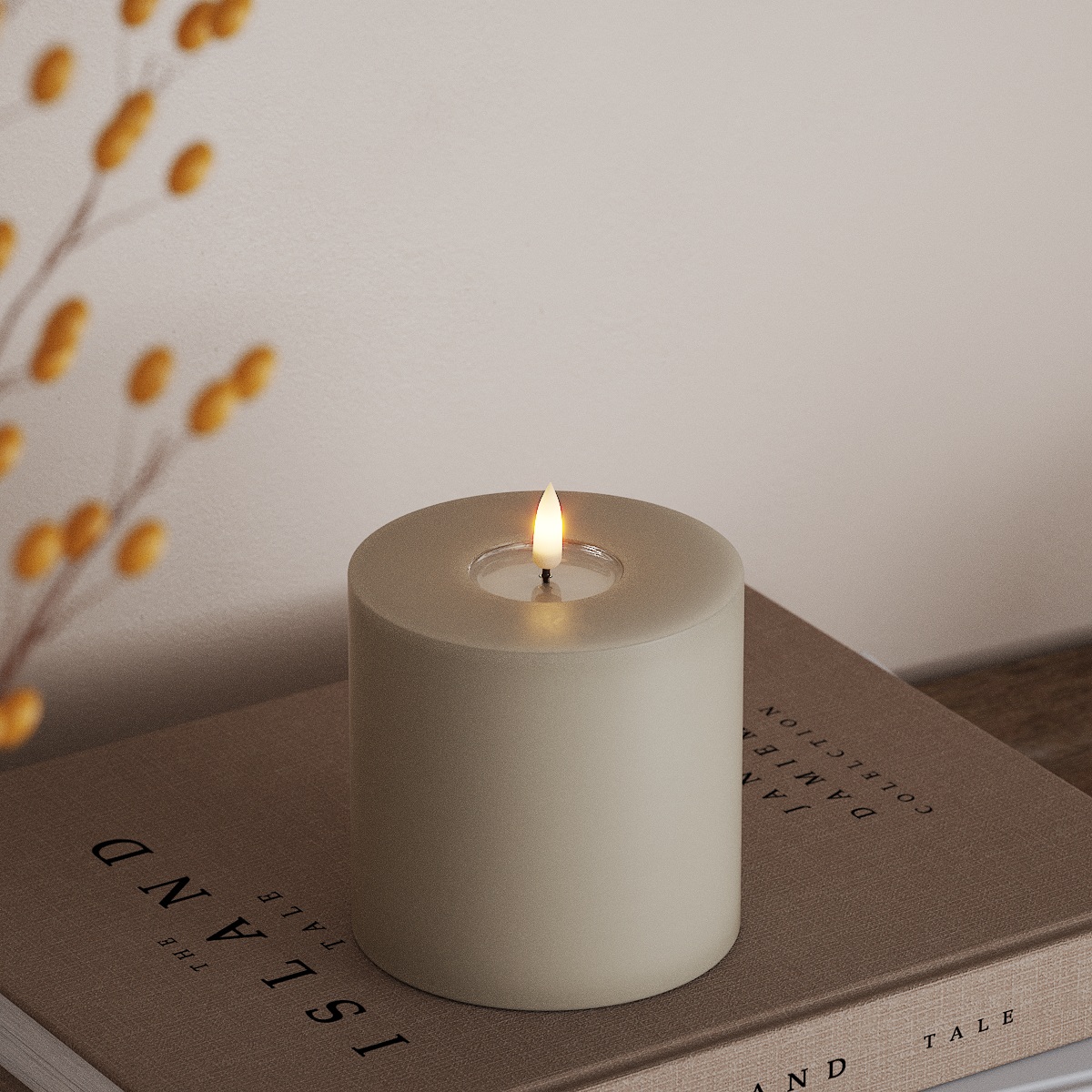 Deluxe Homeart LED блок лампа Ø 10 x 10 см Пясъчно LED блок светлина 3