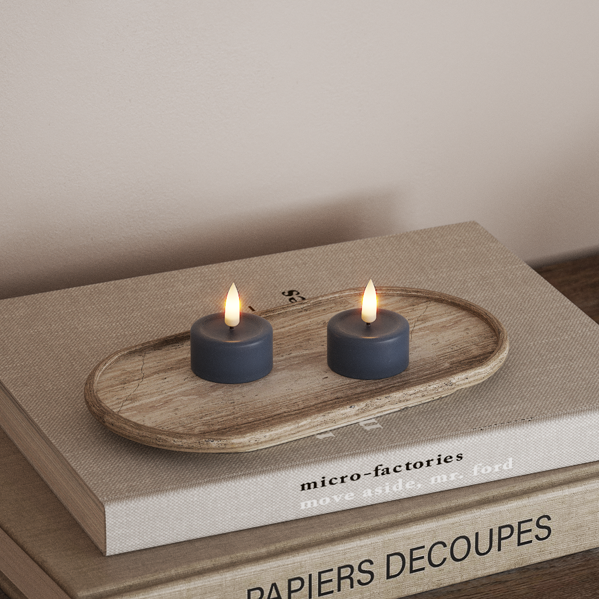 Deluxe Homeart LED лампа за чай 2 бр. Ледено синьо LED лампа за чай 3