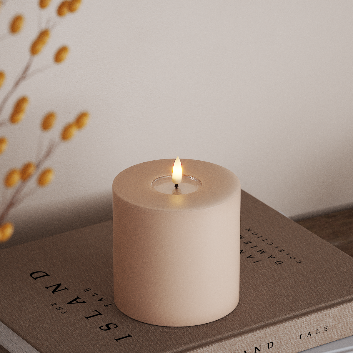 Deluxe Homeart LED блок лампа Ø 10 x 10 см Розово LED блок светлина 3