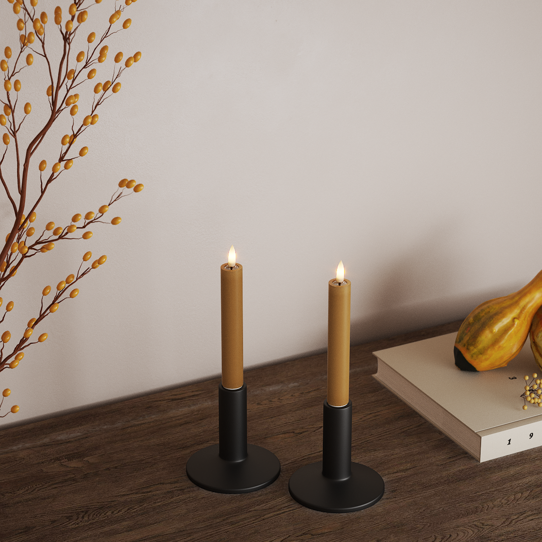 Deluxe Homeart Korunka LED 2 ks, Ø 2 x 15 cm Kariová LED korunkové světlo 4