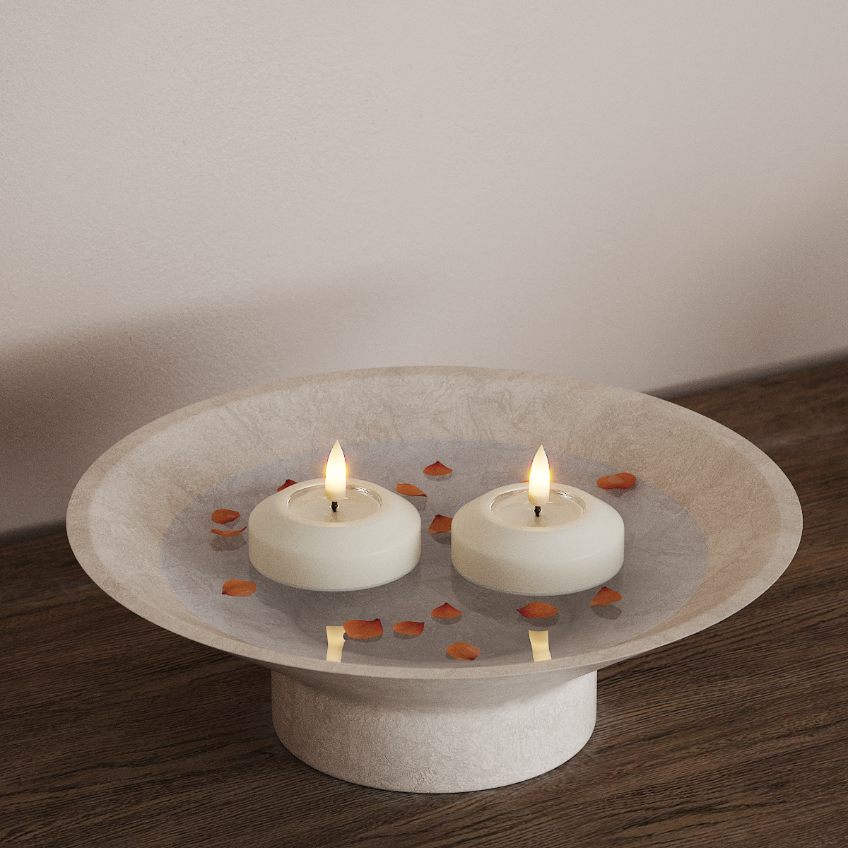 Deluxe Homeart LED Плаваща лампа Ø 6.1 см 2 бр Бяло LED плаваща светлина 3