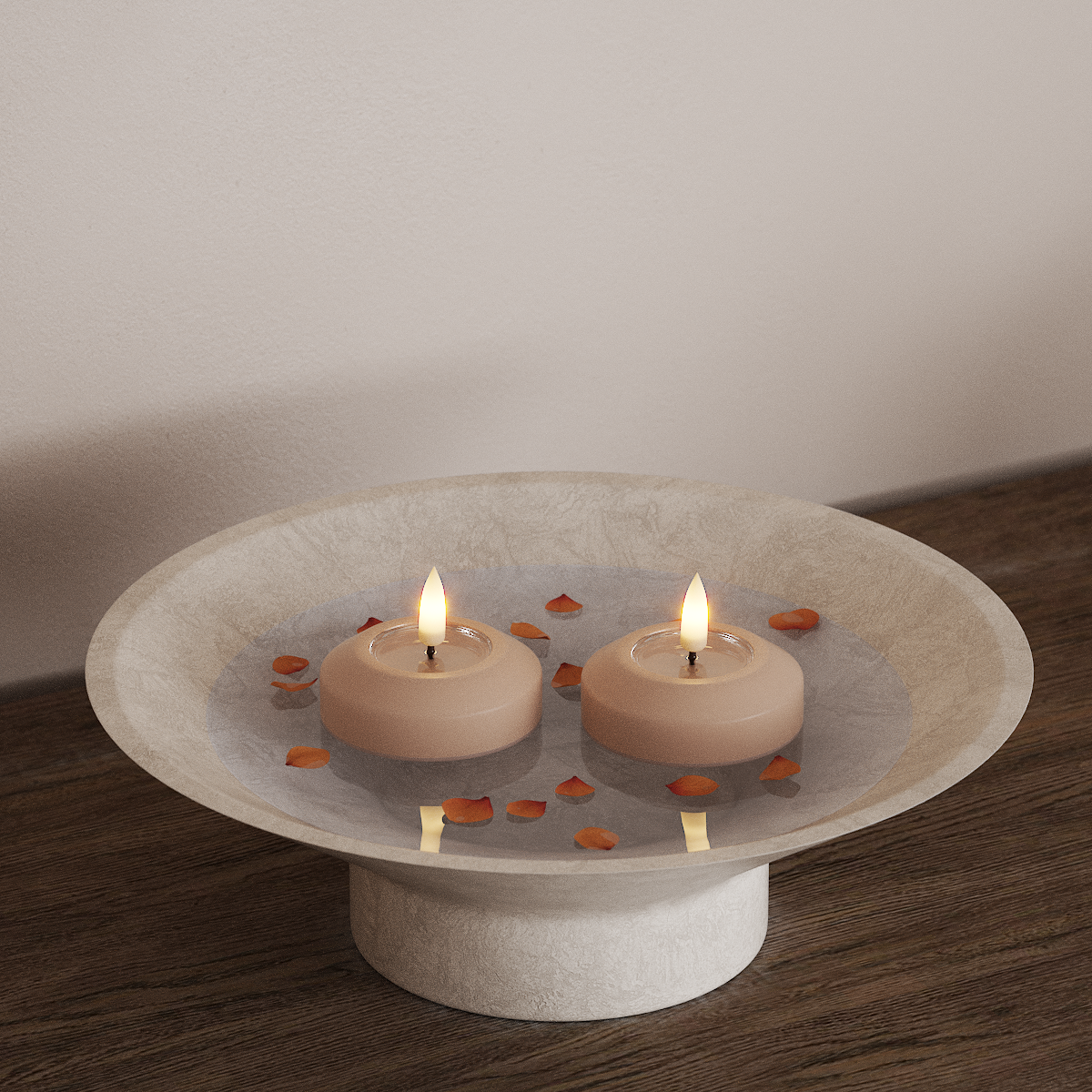 Deluxe Homeart LED Плаваща лампа Ø 6.1 см 2 бр Розово LED плаваща светлина 3