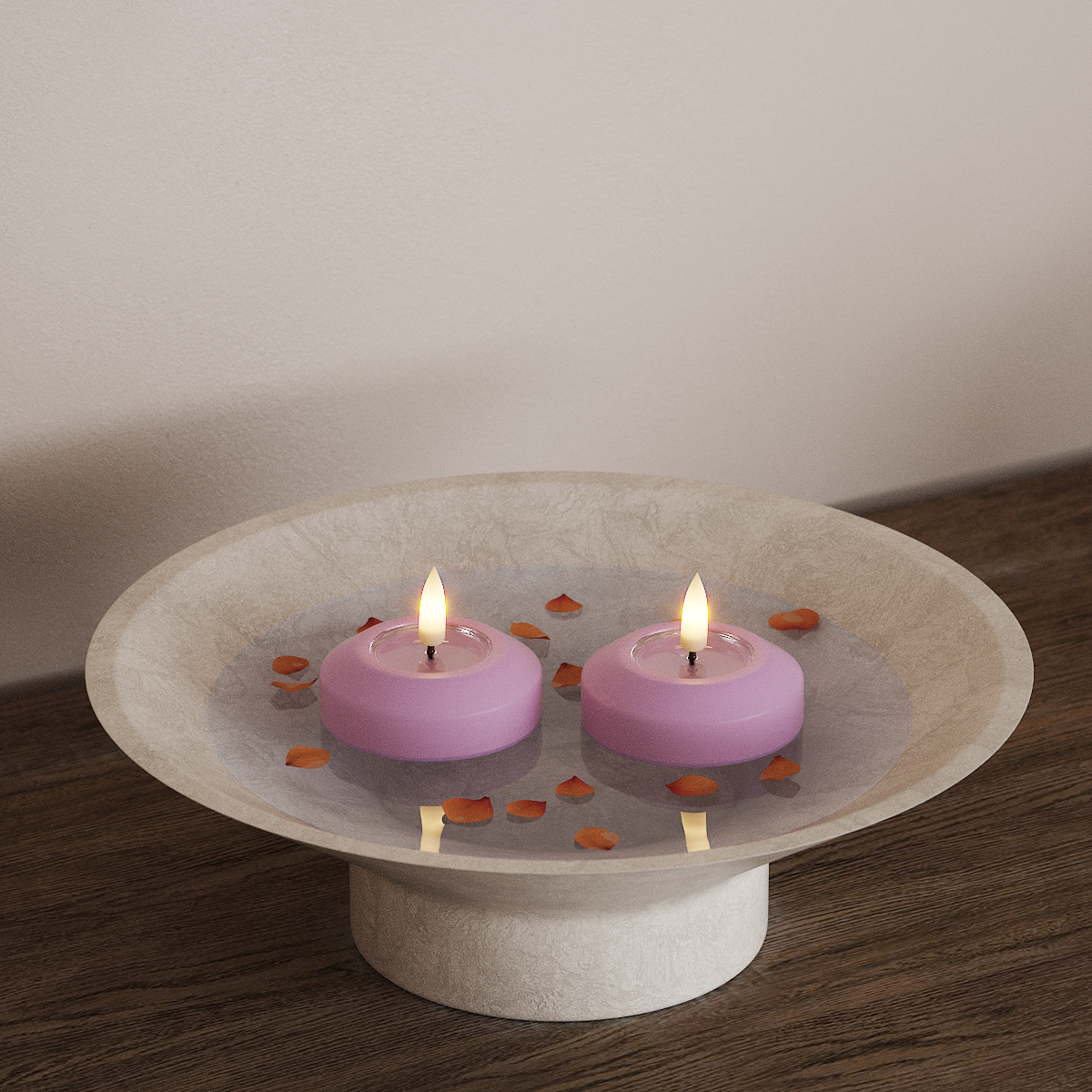 Deluxe Homeart LED Плаваща лампа Ø 6.1 см 2 бр Лавандулово LED плаваща светлина 3