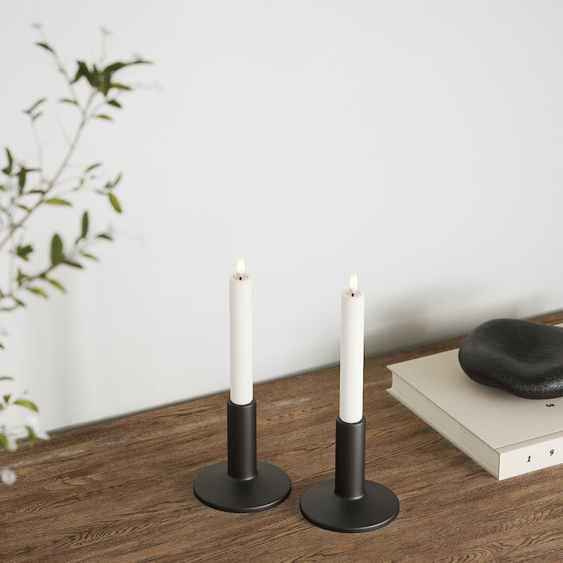 Deluxe Homeart Korunka LED 2 ks, Ø 2 x 15 cm Bílá