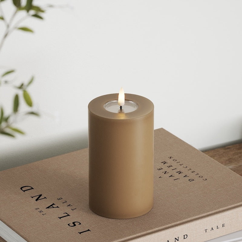 Deluxe Homeart LED блок лампа Ø 7,5 x 12,5 см Карамелено