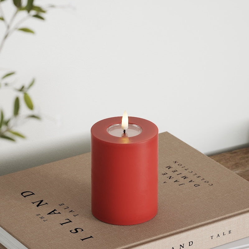 Deluxe Homeart LED блок лампа Ø 7,5 x 10 см Червено