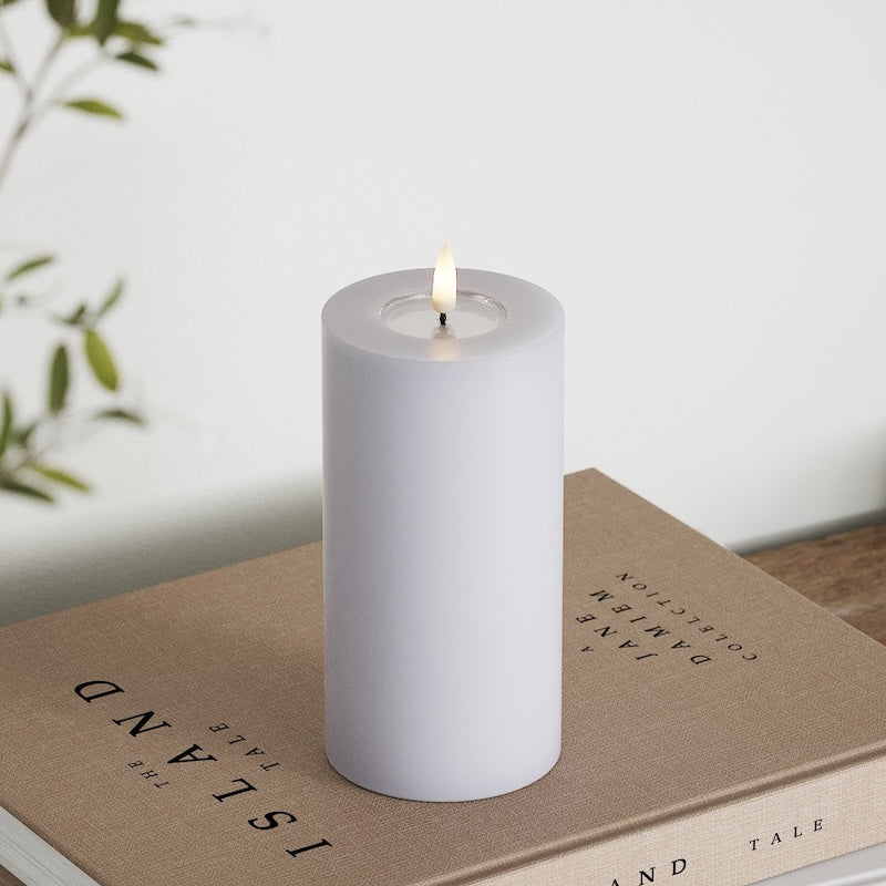 Deluxe Homeart LED блок лампа Ø 7,5 x 15 см Прашно синьо