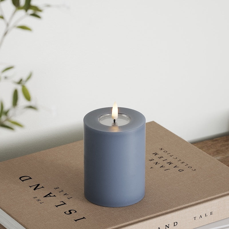 Deluxe Homeart LED блок лампа Ø 7,5 x 10 см Ледено синьо