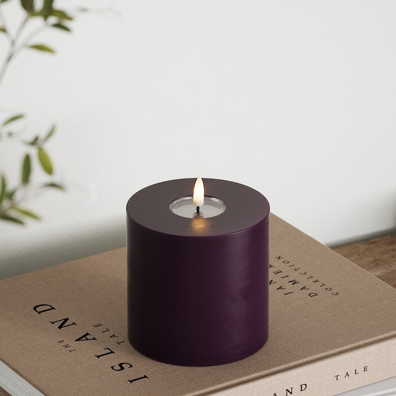 Deluxe Homeart LED блок лампа Ø 10 x 10 см Тъмнолилаво