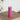 Deluxe Homeart LED Bloklys Ø 5 x 15 cm Magenta