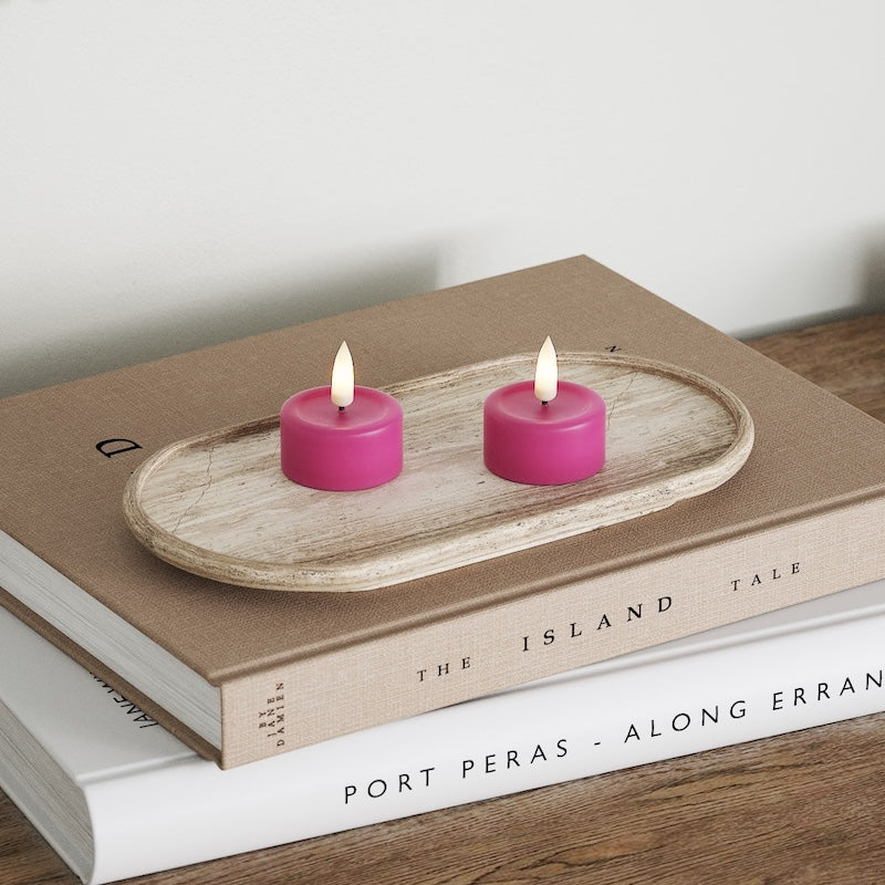 Deluxe Homeart LED лампа за чай 2 бр. Магента