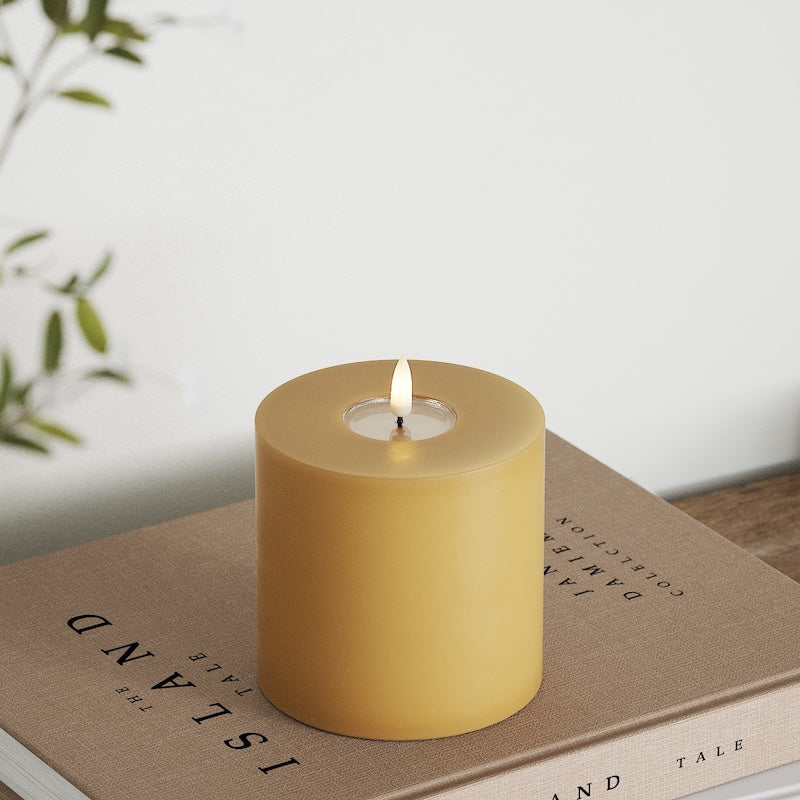 Deluxe Homeart LED блок лампа Ø 10 x 10 см Горчично