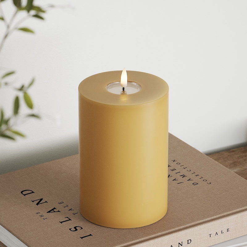 Deluxe Homeart LED блок лампа Ø 10 x 15 см Горчично