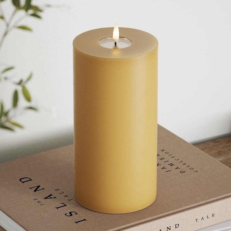 Deluxe Homeart LED блок лампа Ø 10 x 20 см Горчично