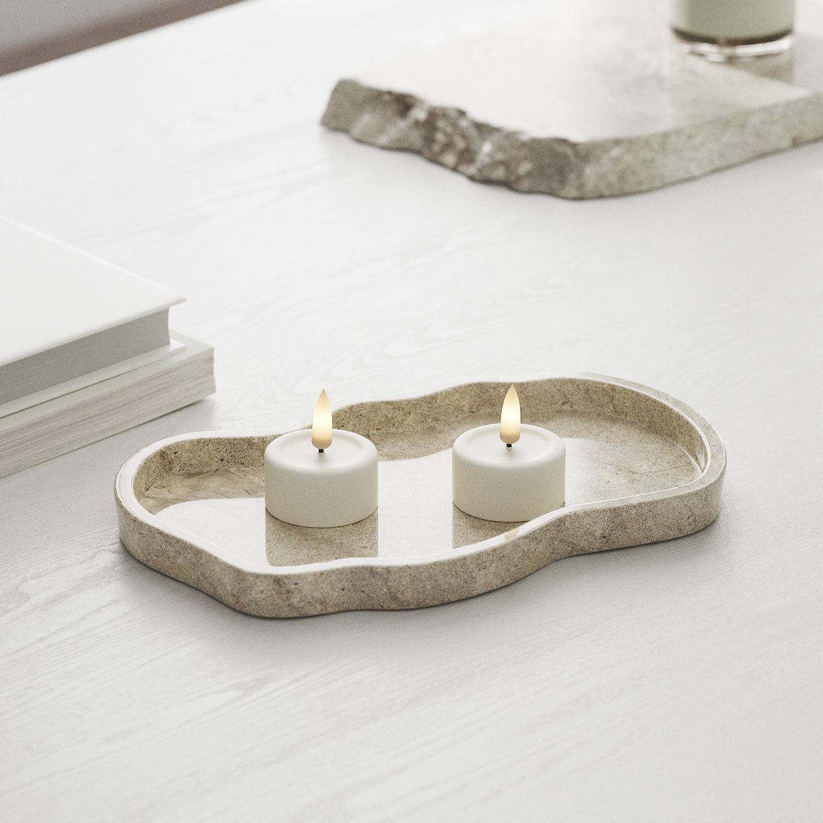 Deluxe Homeart Φωτιστικό τσαγιού LED 2 τεμ. Λευκό Φωτάκι τσαγιού LED 1