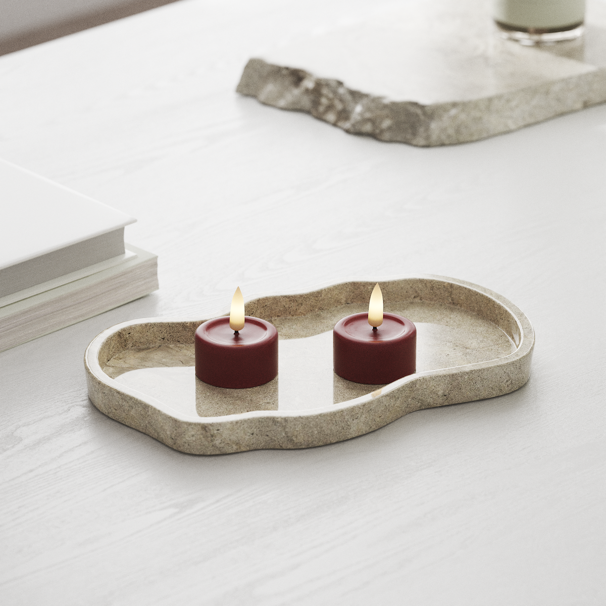 Deluxe Homeart LED лампа за чай 2 бр. Бордо LED лампа за чай 1