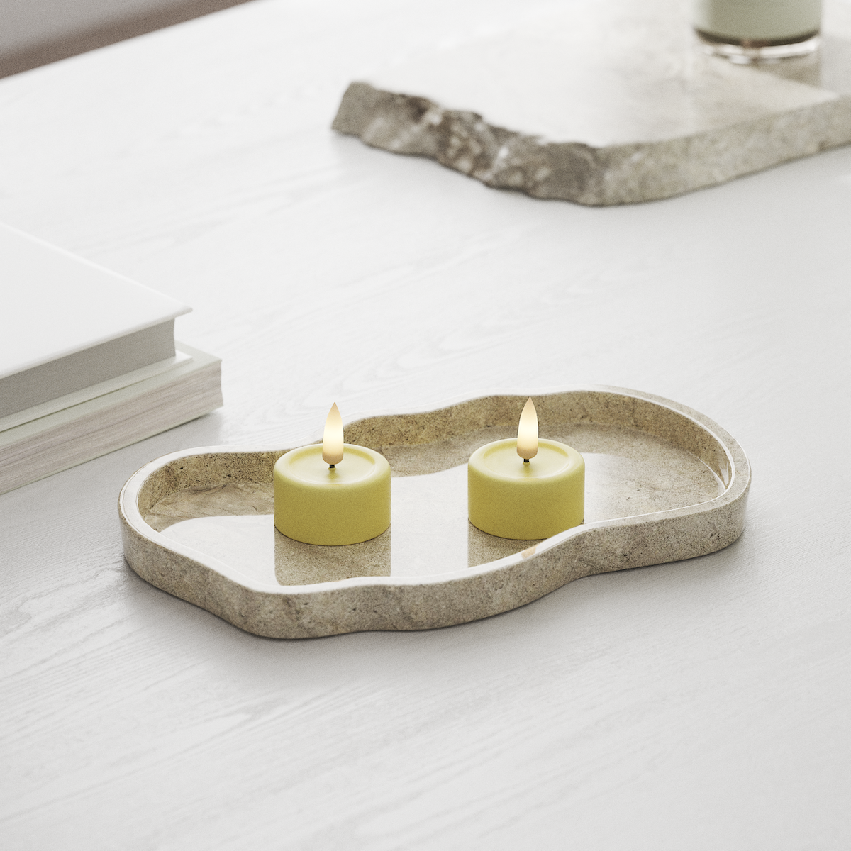 Deluxe Homeart LED лампа за чай 2 бр. Светложълто LED лампа за чай 1