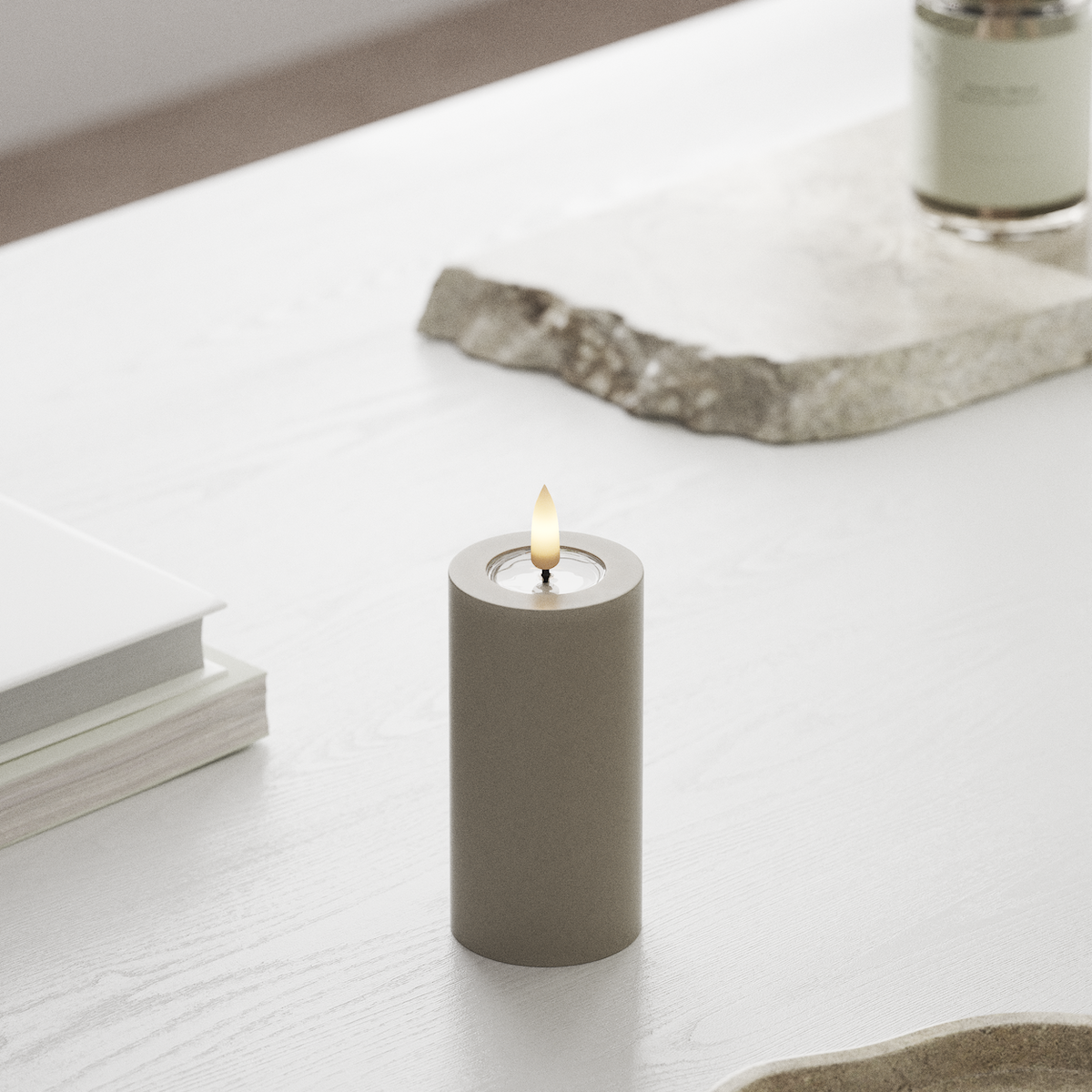 Deluxe Homeart LED блок лампа Ø 5 x 10 см Пясъчно LED блок светлина 1