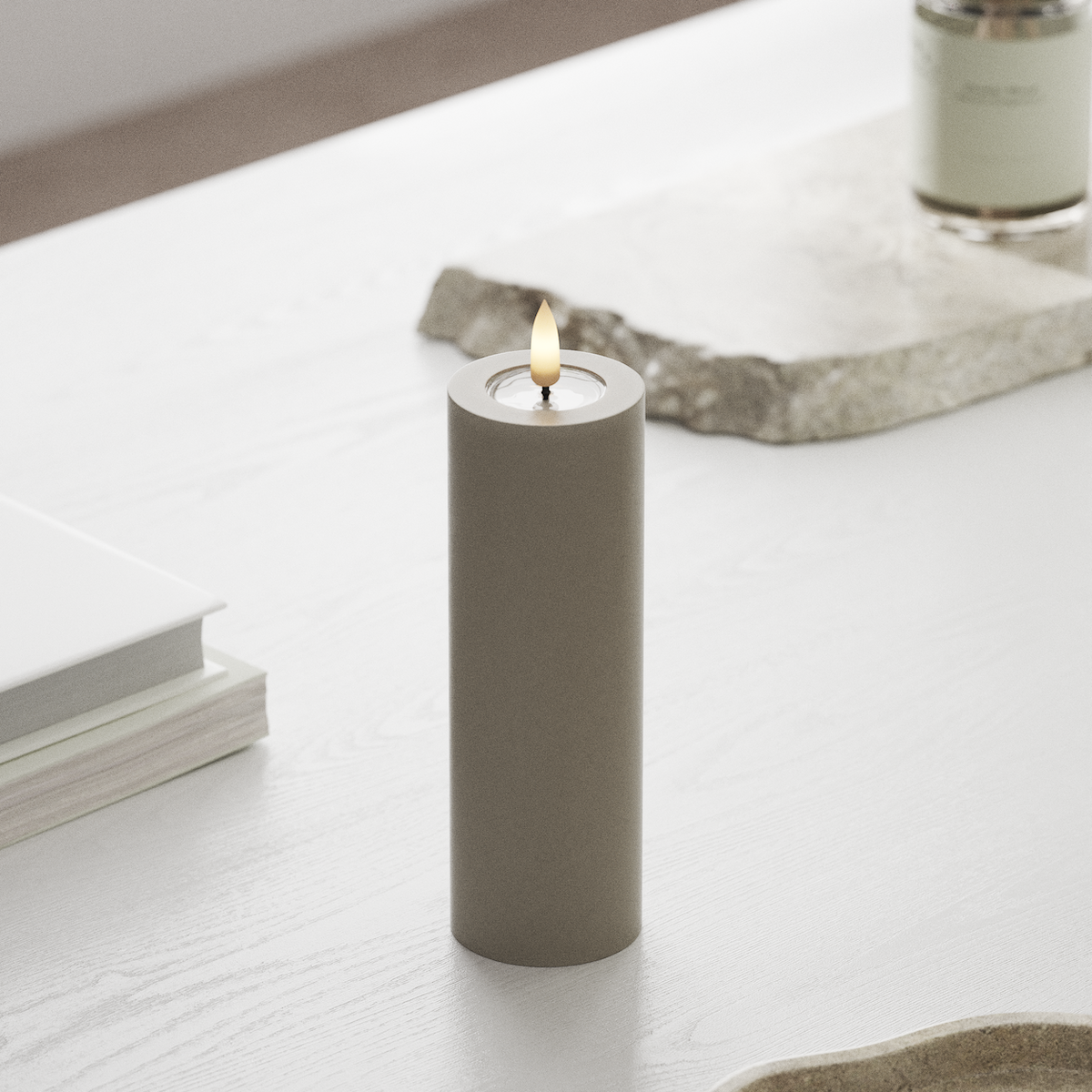 Deluxe Homeart LED блок лампа Ø 5 x 15 см Пясъчно LED блок светлина 1