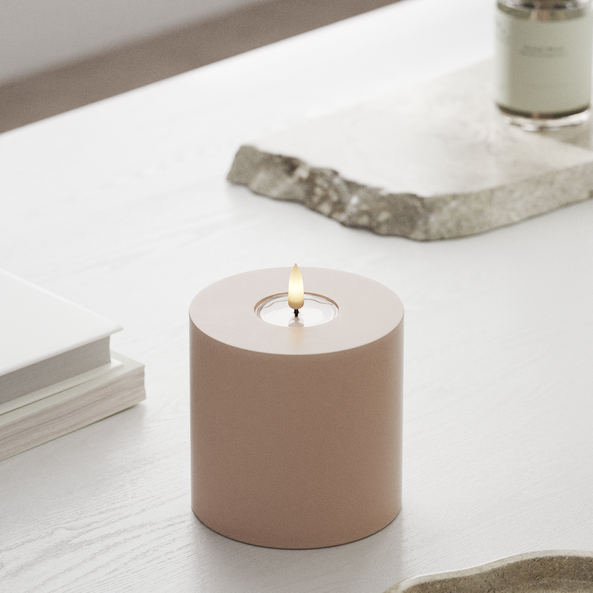 Deluxe Homeart LED блок лампа Ø 10 x 10 см Розово LED блок светлина 1