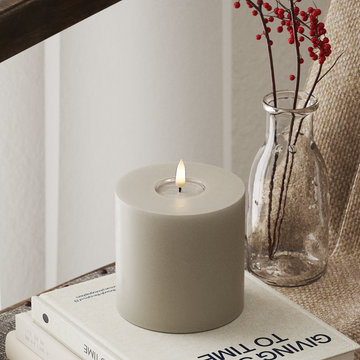 Deluxe Homeart LED блок лампа Ø 10 x 10 см Пясъчно LED блокова светлина 4