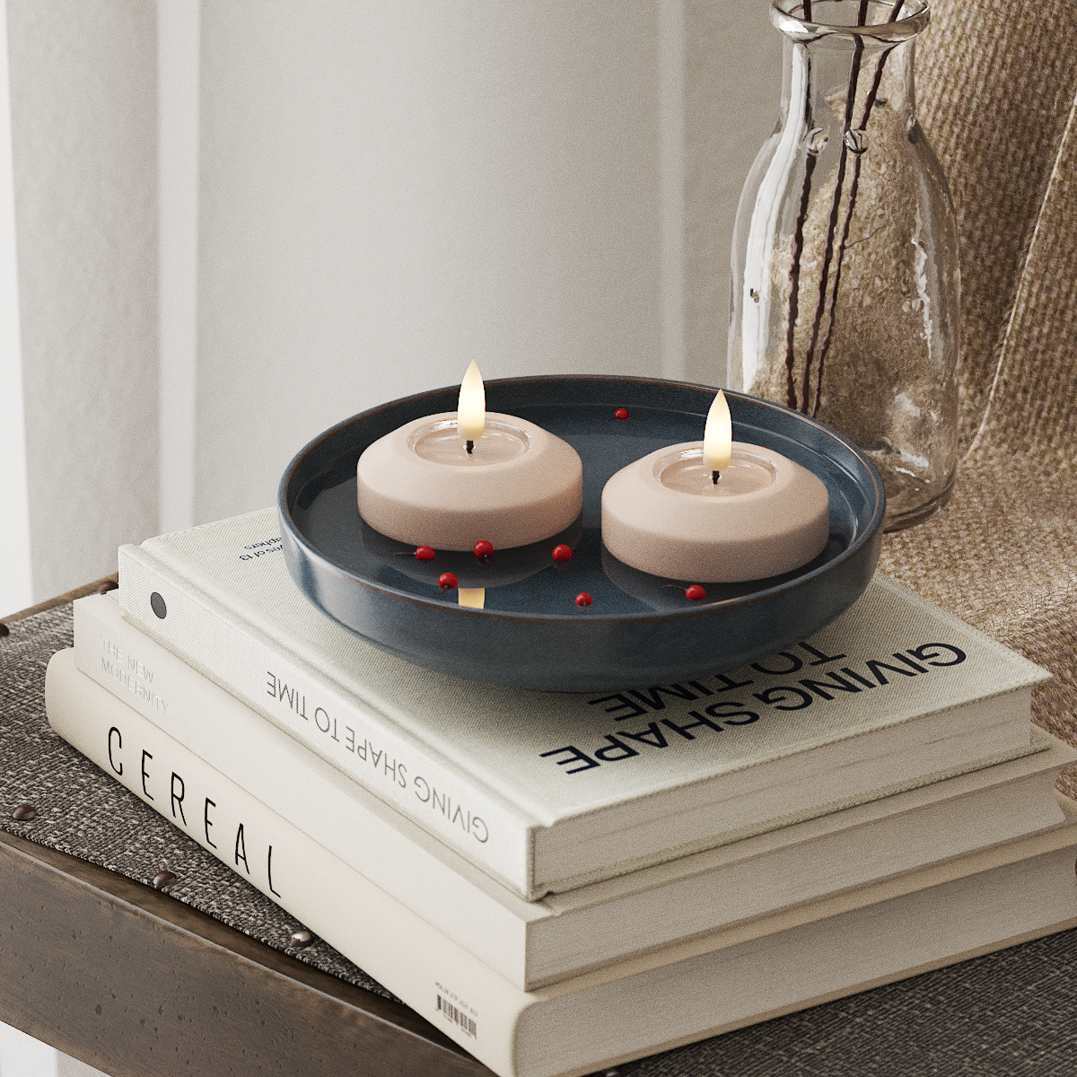 Deluxe Homeart LED Плаваща лампа Ø 6.1 см 2 бр Розово LED плаваща светлина 4