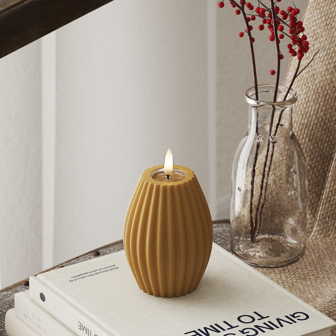 Deluxe Homeart LED Rillelys D 7,5 x H 10 cm Karry LED rillelys 4