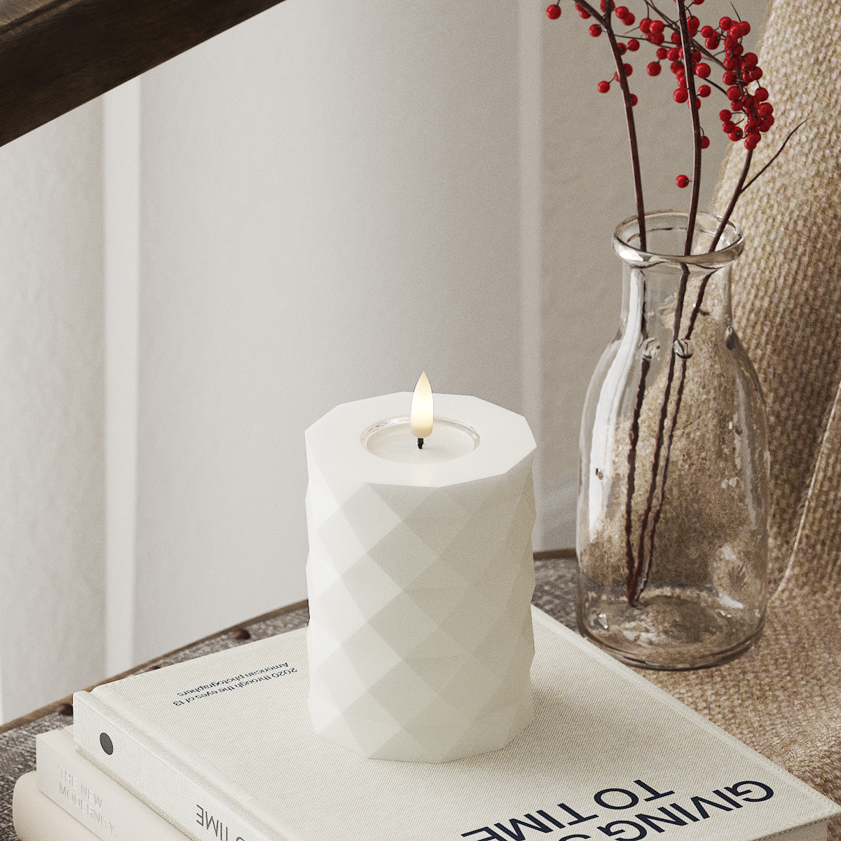 Deluxe Homeart Square LED блок лампа Ø 7,5 x 10 см Бяло светодиоди Square 4