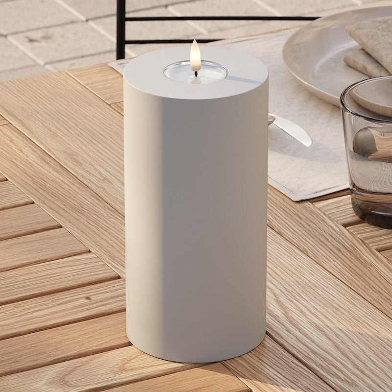 Deluxe Homeart Φωτιστικό μπλοκ LED εξωτερικού χώρου Ø 10 x 20 cm Άμμος