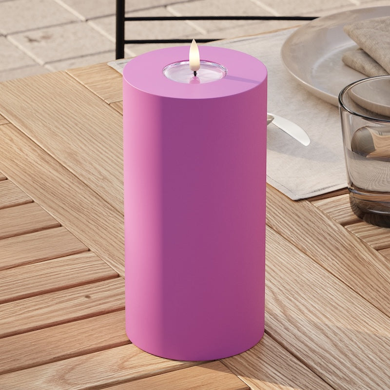 Deluxe Homeart Външно LED блоково осветление Ø 10 x 20 см Магента