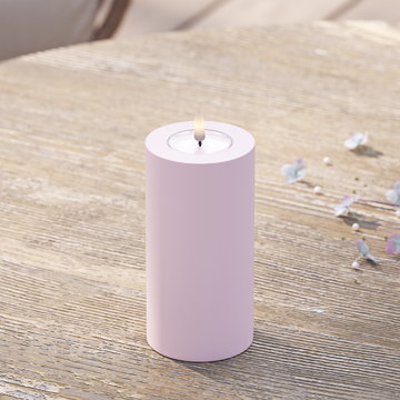 Deluxe Homeart Utomhus LED Blockljus Ø 7,5 x 15 cm Stövet röd LED utomhusljus Blockljus 2