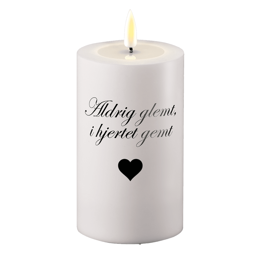 Светодиодна гробна лампа Никога не забравена в сърцето, съхранена Deluxe Homeart 1