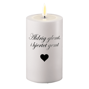 Светодиодна гробна лампа Никога не забравена в сърцето, съхранена Deluxe Homeart 1