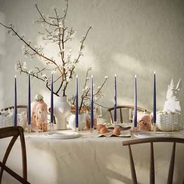 Deluxe Homeart LED Stearinlys pakke - Kongeblå - 8 stk 38 cm lys pakke 1