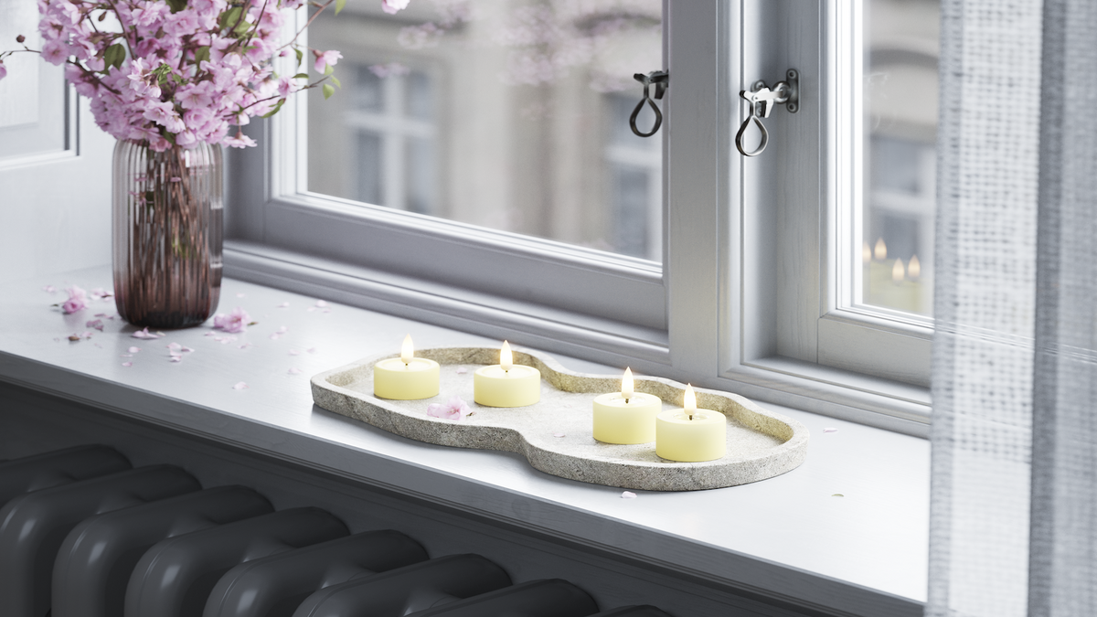 Praktisk timerfunktion till din LED Jumbo Värmeljus