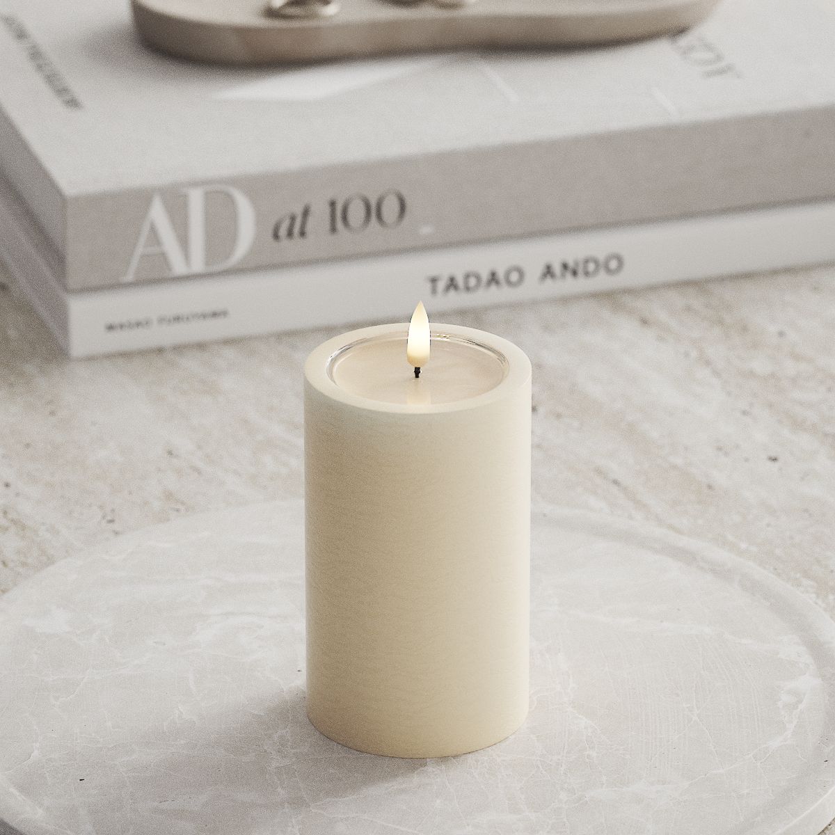 Deluxe Homeart Unique LED blokové světlo D 7,5 x 12,5 cm Krémová unique blokové světlo 1