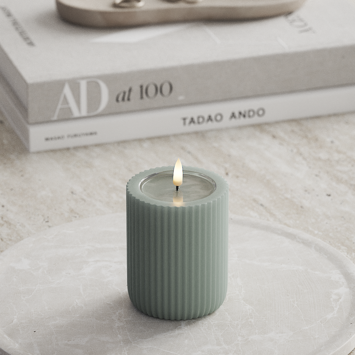 Deluxe Homeart Unique LED drážkové světlo D 8 x 10 cm Šalvějově zelená unique drážkové světlo 1