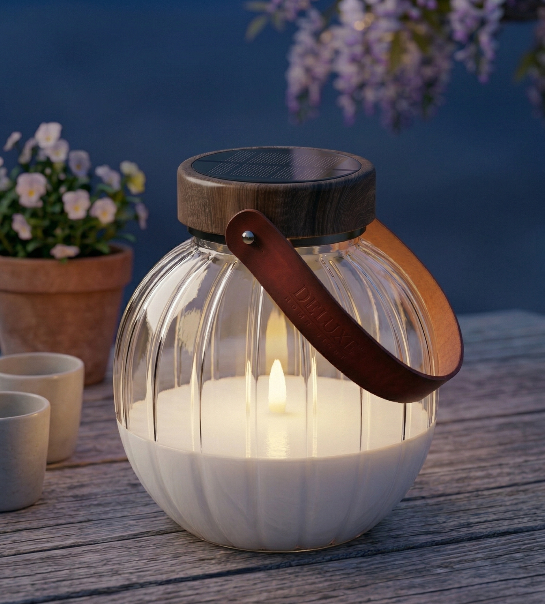 LED стъклени земи 20 cm